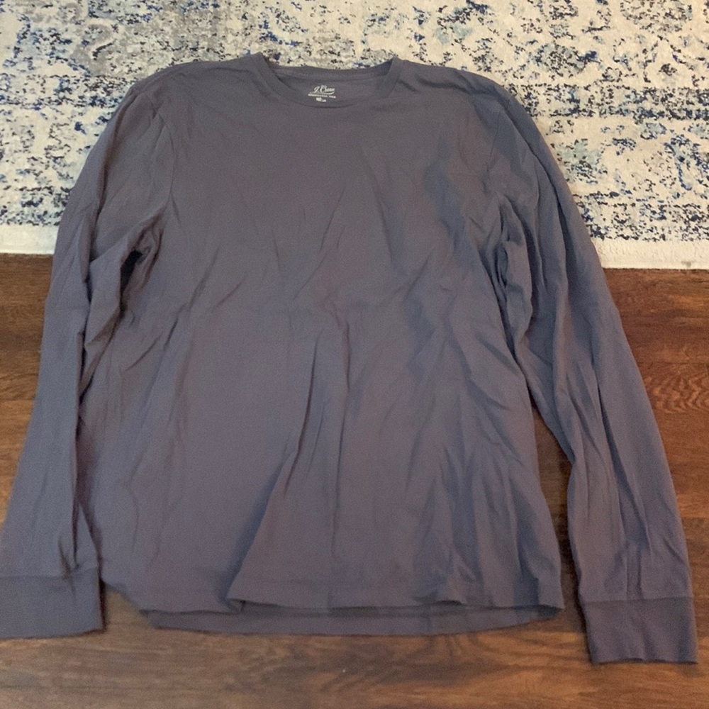 J Crew Long Sleeve Tee - Grey - XL Slim